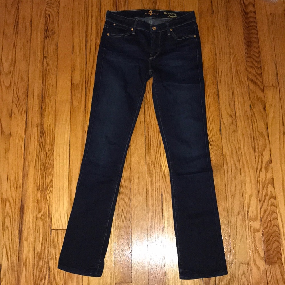 7 for all mankind size 26 modern straight jeans